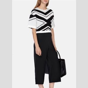 Karen Mullen Chevron Knit Cropped Sweater Sz. S